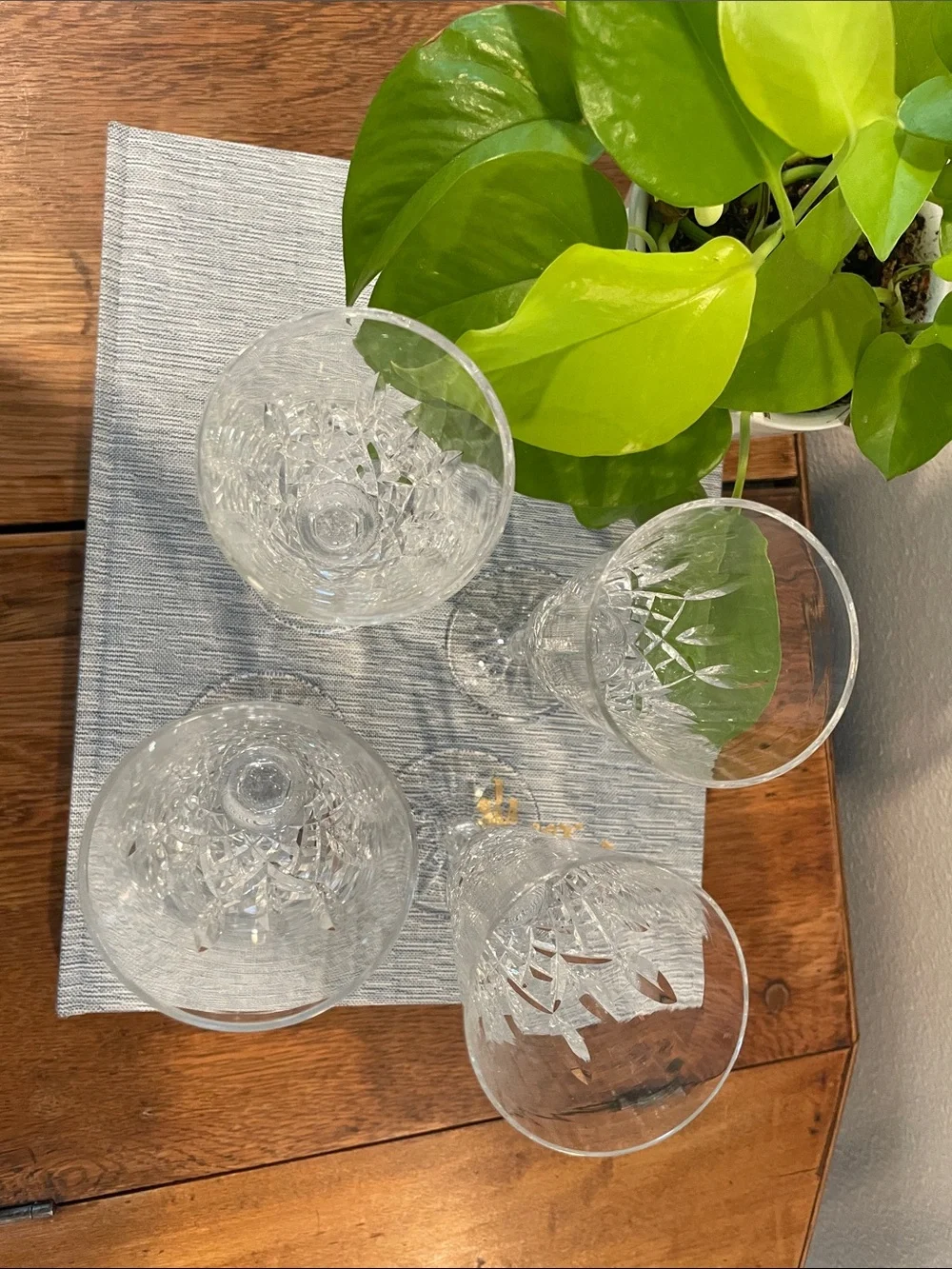 Waterford Lismore Crystal Champagne Flute –Stamped – Set of 4